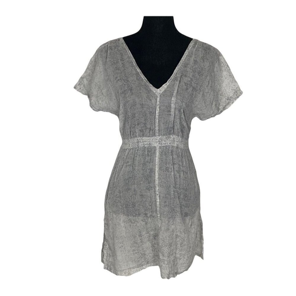 ATHLETA Women Swim Cover Up Size XXS Gray Lightweight Rip Rap Cover U Dove